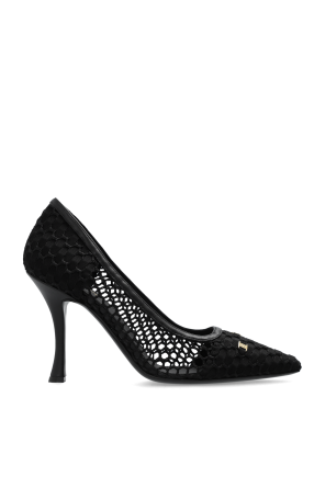 Dolce & Gabbana BLACK HEELED SHOES 'LOLLO' ロッロ パンプス Dolce & Gabbana Lollo Slingback Heels | Sendegaro US
